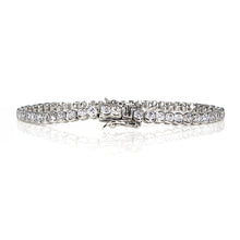 Load image into Gallery viewer, IS001S Rhodium Tennis Bracelet
