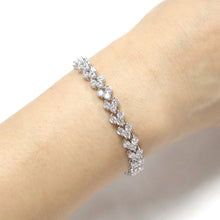 Load image into Gallery viewer, IS006S Rhodium Tennis Bracelet
