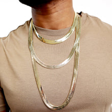 Load image into Gallery viewer, C3500 7MM Gold Herringbone Chain
