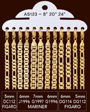 Load image into Gallery viewer, AS123 Assorted Chain Pack 8" 20" 24" inch