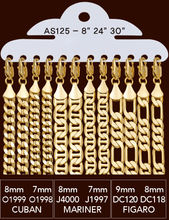 Load image into Gallery viewer, AS125 Assorted Chain Pack 8" 24" 30"inch