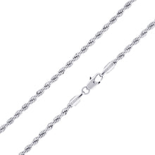 Load image into Gallery viewer, S401 4MM Silver Rope Chain
