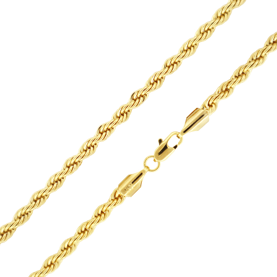 C402 6MM Gold Rope Chain