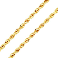 Load image into Gallery viewer, C403 6MM Gold Rope Chain
