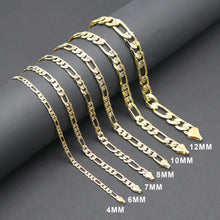 Load image into Gallery viewer, DG116 7MM Concave Textured Figaro Chain

