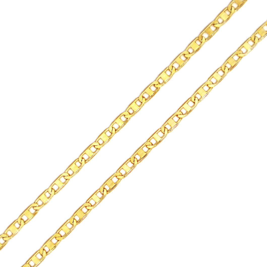 GW301 2MM Gold Thin Mariner Chain