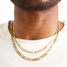 Load image into Gallery viewer, DC110 4MM Gold Diamond Cut Figaro Chain
