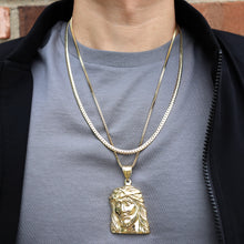 Load image into Gallery viewer, PG100 GOLD JESUS FACE CHARM
