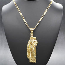 Load image into Gallery viewer, PG251 GOLD VIRGIN MARY AND BABY JESUS CHARM
