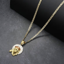 Load image into Gallery viewer, PG303 GOLD JESUS FACE CHARM
