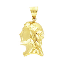 Load image into Gallery viewer, PG209 GOLD JESUS FACE CHARM
