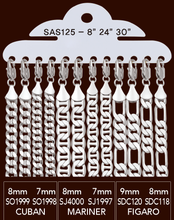 Load image into Gallery viewer, SAS125 Assorted Chain Pack 8" 24" 30"inch