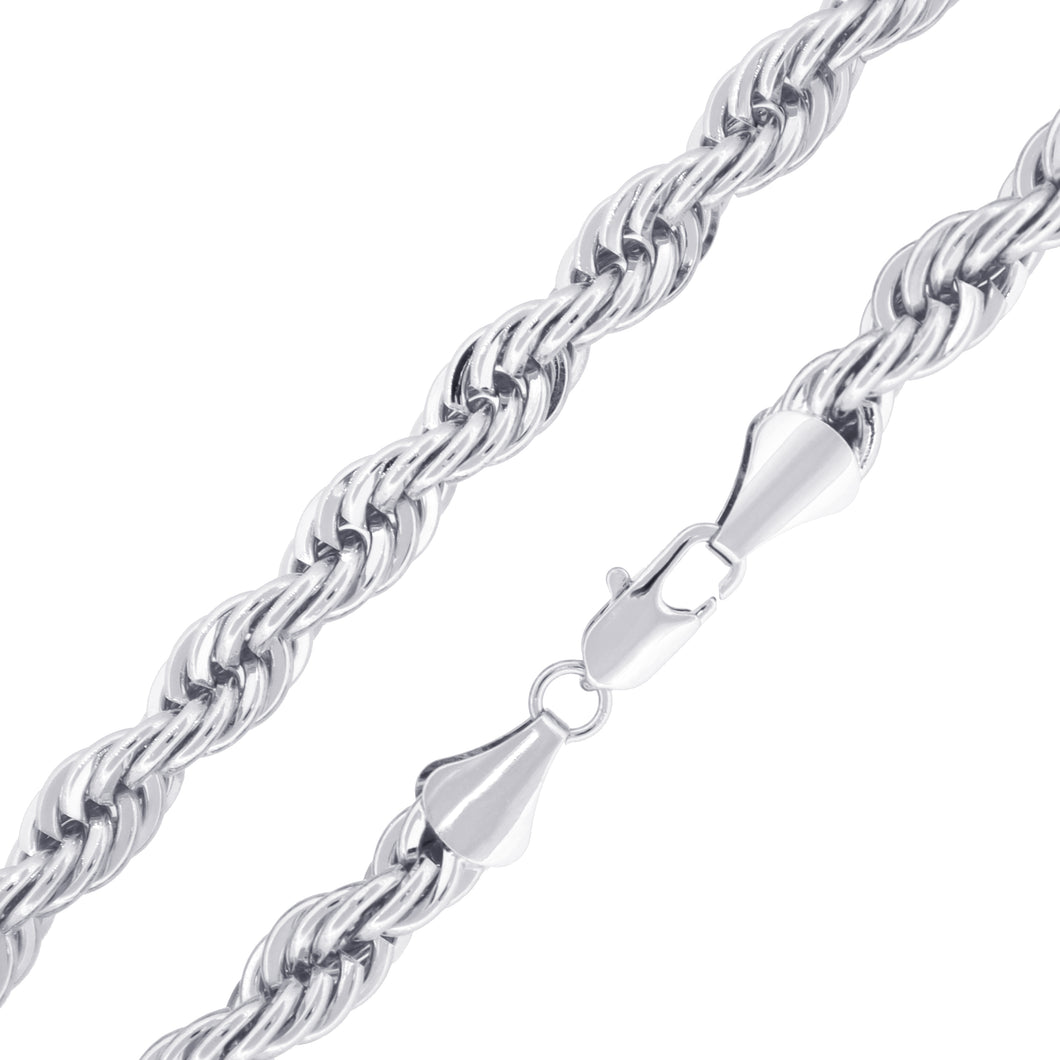 STC409 9MM Silver Rope Chain