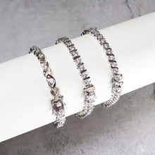 Load image into Gallery viewer, IS009S Rhodium Tennis Bracelet
