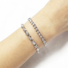 Cargar imagen en el visor de la galería, IS009S Rhodium Tennis Bracelet
