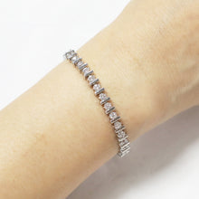 Cargar imagen en el visor de la galería, IS009S Rhodium Tennis Bracelet
