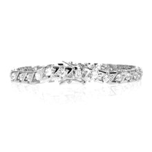 Load image into Gallery viewer, IS015S Rhodium Tennis Bracelet
