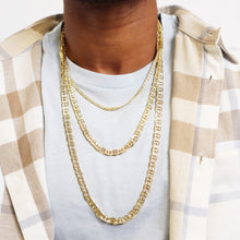 Cargar imagen en el visor de la galería, G1997 7MM Concave Textured Mariner Chain
