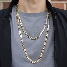 Cargar imagen en el visor de la galería, DG1998 7MM Concave Textured Cuban Chain

