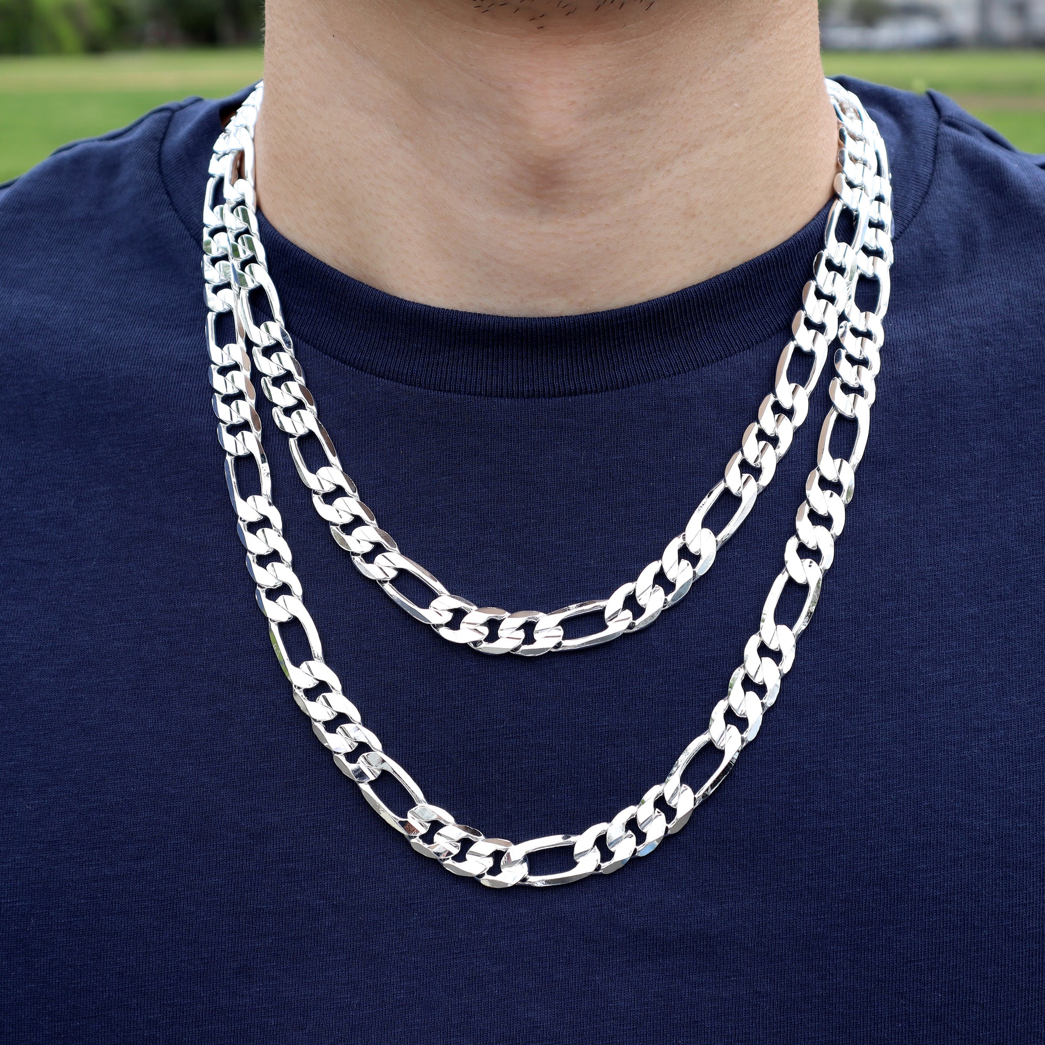 SFG125 11MM Concaved Figaro Chain Three Brothers Accessories Inc