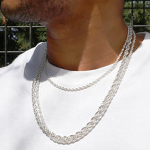 Cargar imagen en el visor de la galería, S401 4MM Silver Rope Chain

