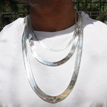 Load image into Gallery viewer, S3500 7MM Silver Herringbone Chain
