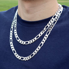 Cargar imagen en el visor de la galería, SFG118 8MM Concaved Figaro Chain
