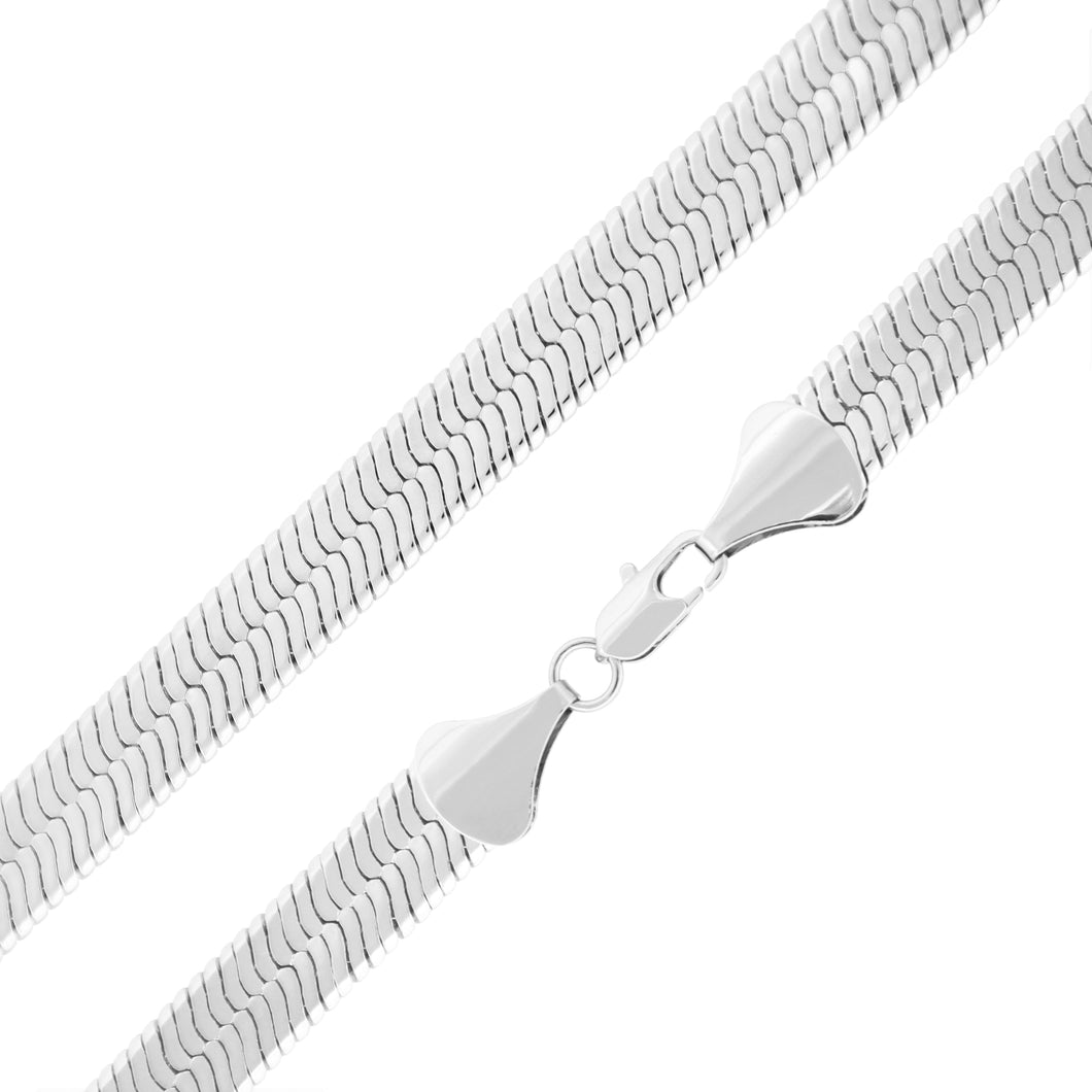 S3500 7MM Silver Herringbone Chain