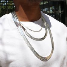 Load image into Gallery viewer, S6000 11MM Silver Herringbone Chain
