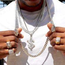 Load image into Gallery viewer, SDG1999 8MM Concave Textured Cuban Chain

