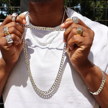 Cargar imagen en el visor de la galería, SDG1998 7MM Concave Textured Cuban Chain
