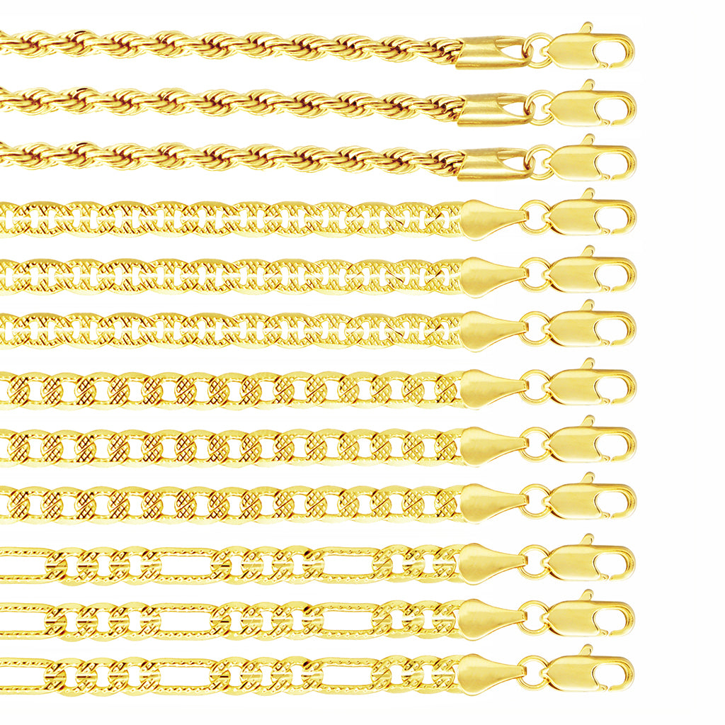 AK123 Assorted Anklet Pack Set of 12 (10 Inch)