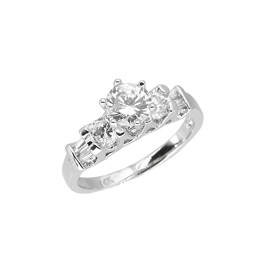 BJ410 Women's Rhodium Ring