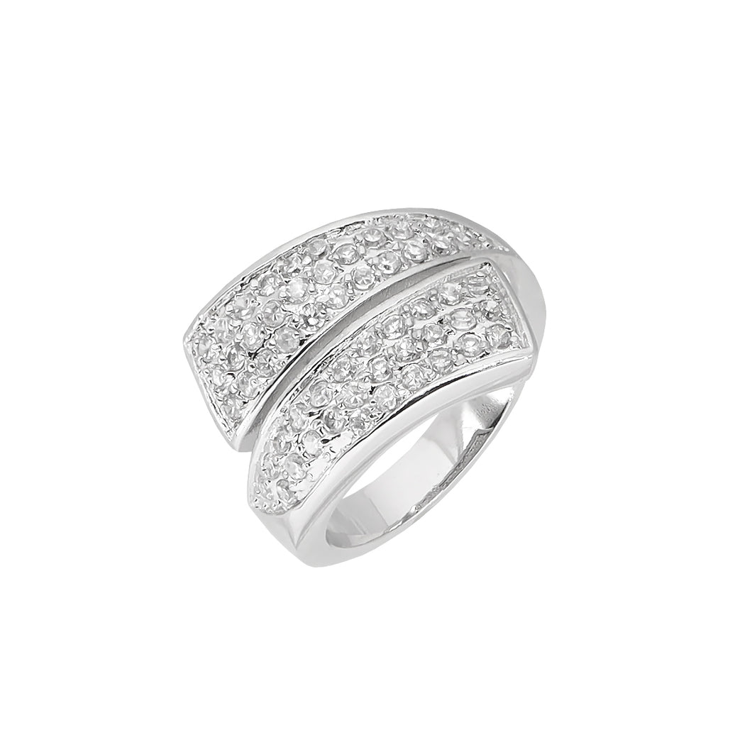 BJ412 Women's Rhodium Ring