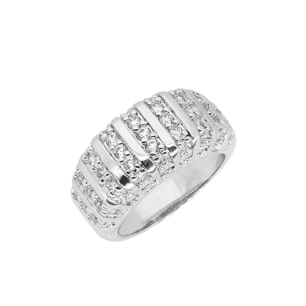 BJ437 Women's Rhodium Ring