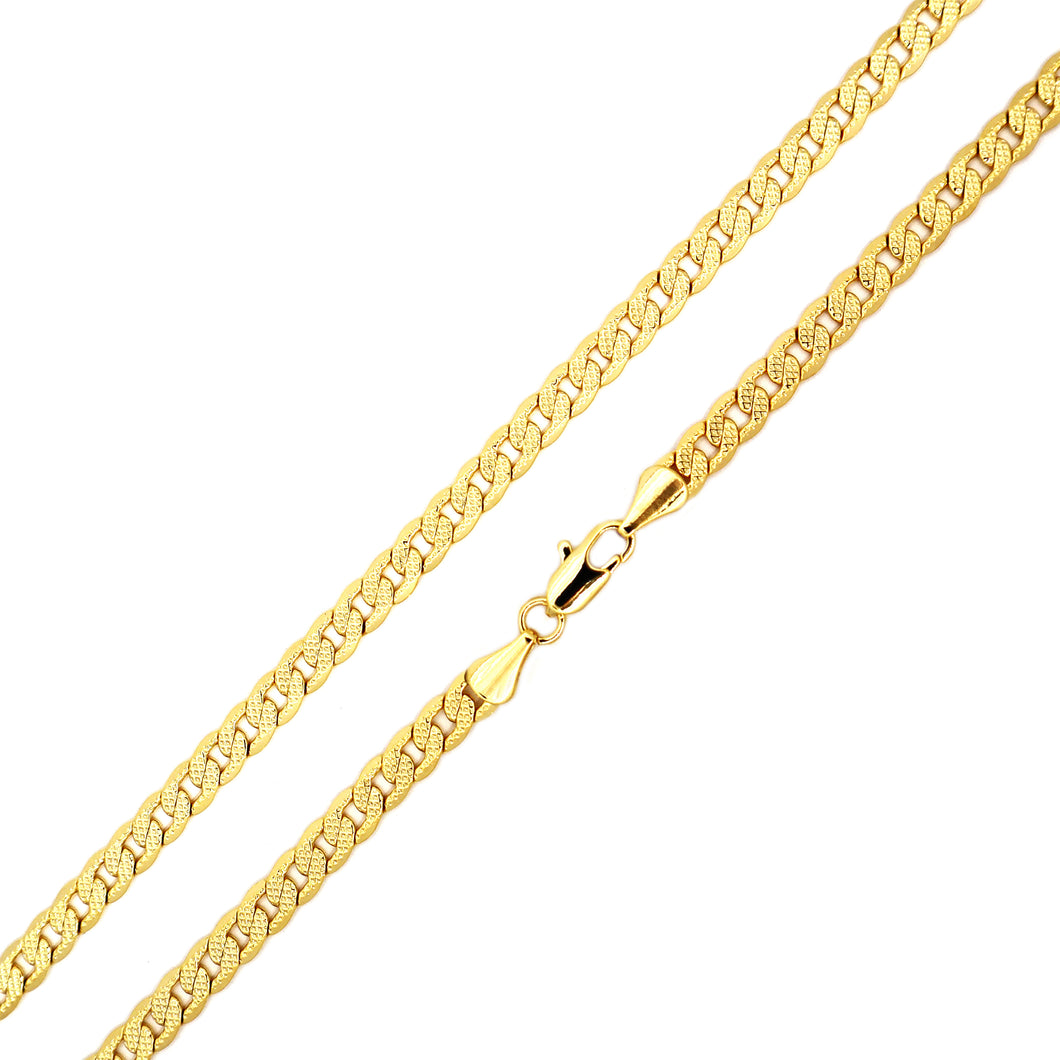 BQ110 4MM Frosted Cuban Chain
