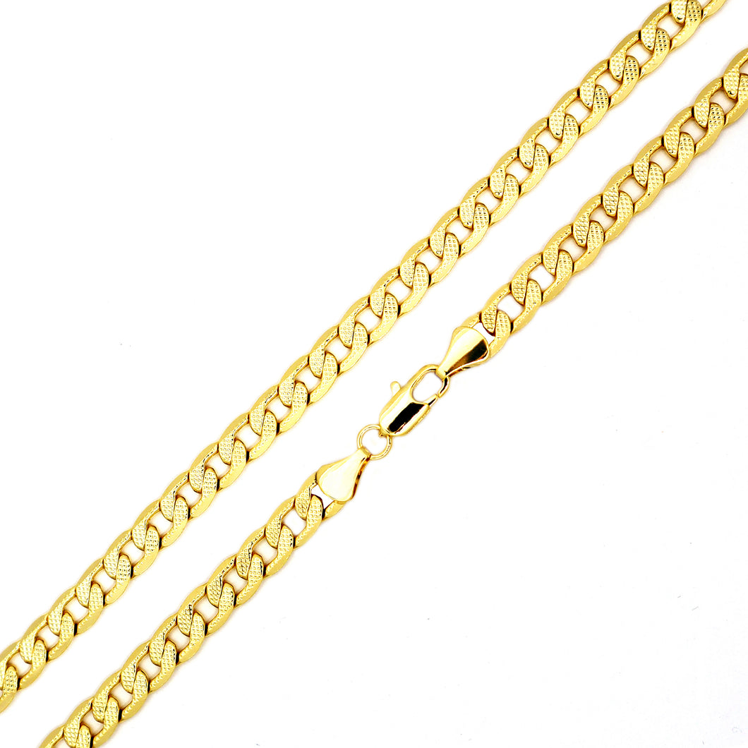 BQ114 6MM Frosted Cuban Chain
