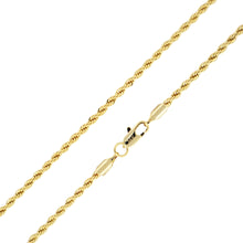 Cargar imagen en el visor de la galería, C400 3MM Gold Rope Chain
