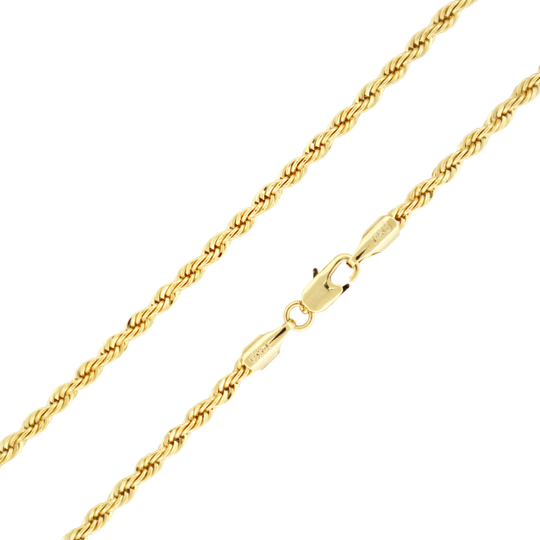 C401 4MM Gold Rope Chain