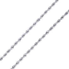 Cargar imagen en el visor de la galería, S401 4MM Silver Rope Chain
