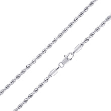Cargar imagen en el visor de la galería, S401 4MM Silver Rope Chain

