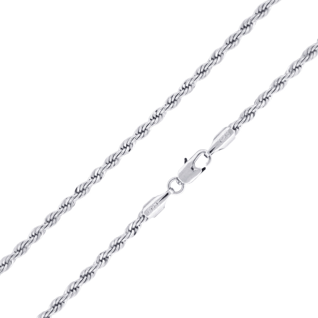 S401 4MM Silver Rope Chain