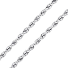 Load image into Gallery viewer, S403 6MM Silver Rope Chain
