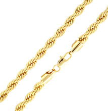 Load image into Gallery viewer, C403 6MM Gold Rope Chain
