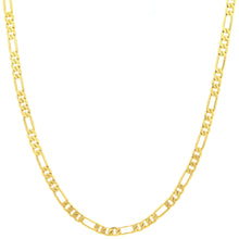 Cargar imagen en el visor de la galería, DC110 4MM Gold Diamond Cut Figaro Chain
