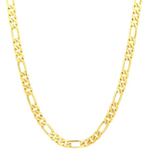 Load image into Gallery viewer, DC116 7MM Gold Diamond Cut Figaro Chain
