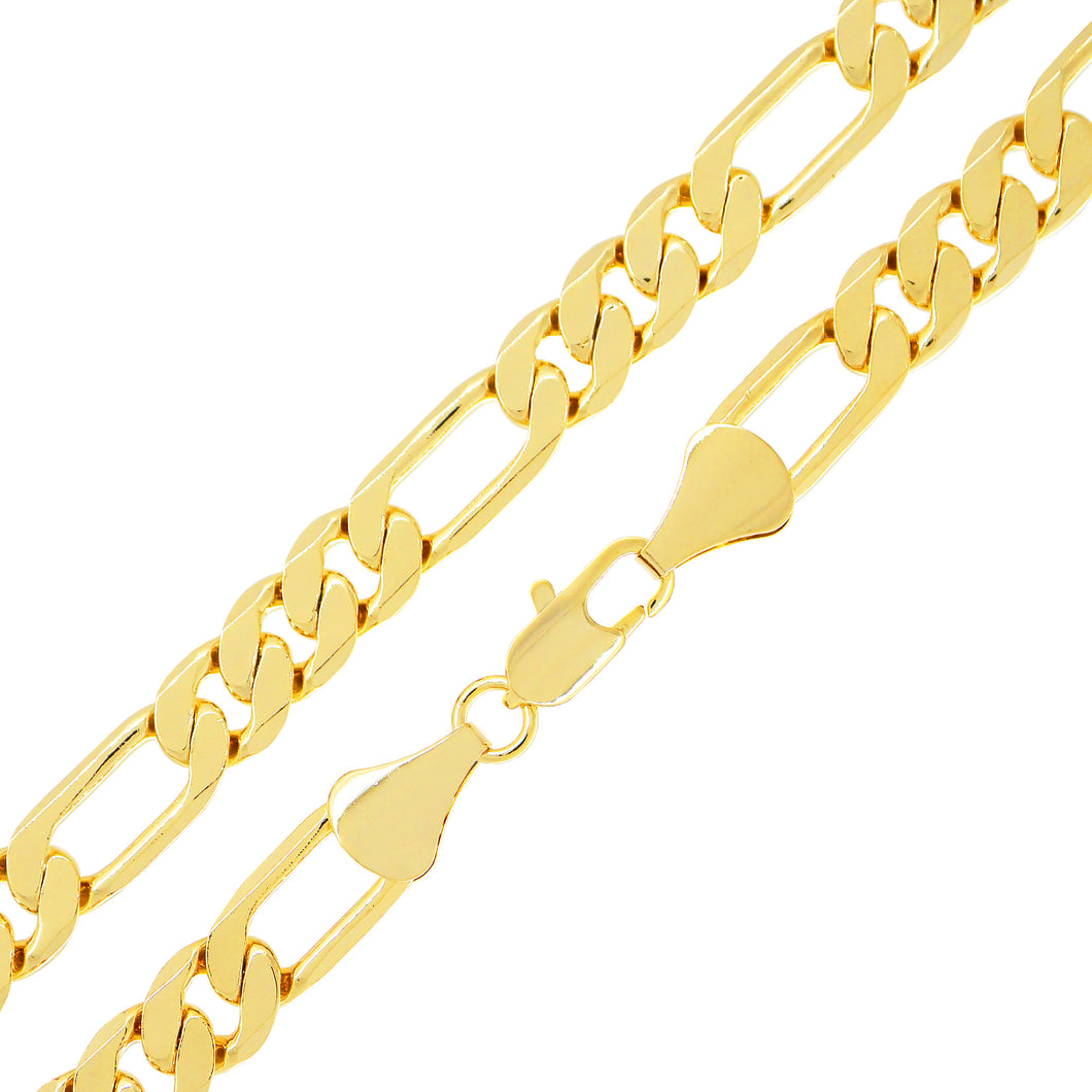 DC123 10MM Diamond Cut Figaro Chain