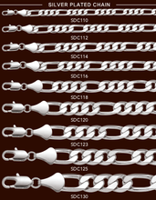 Cargar imagen en el visor de la galería, SDC123 10MM Diamond Cut Figaro Chain
