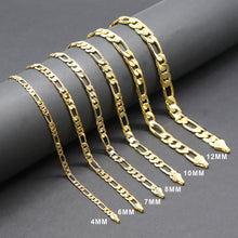 Load image into Gallery viewer, DC123 10MM Diamond Cut Figaro Chain
