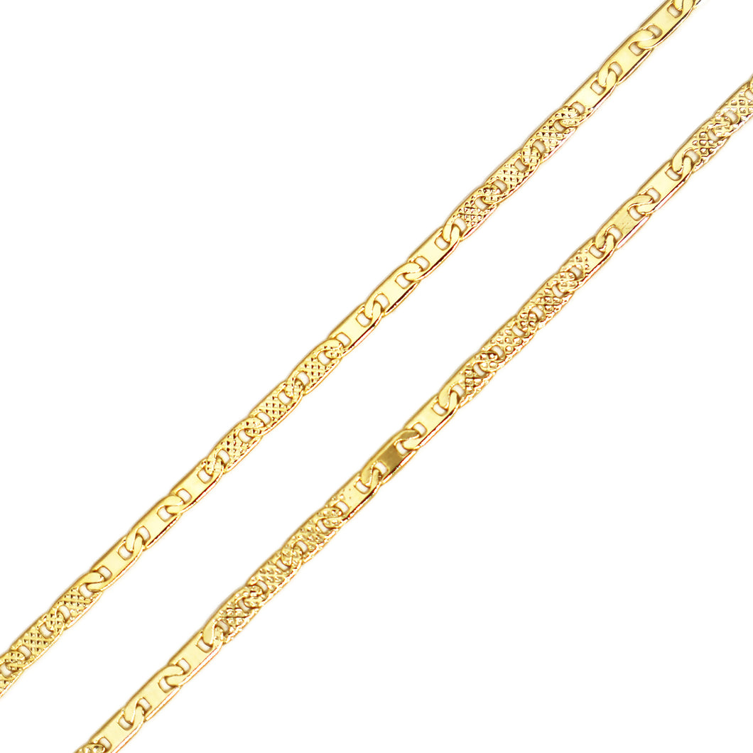 GW302 2MM Gold Thin Mariner Chain